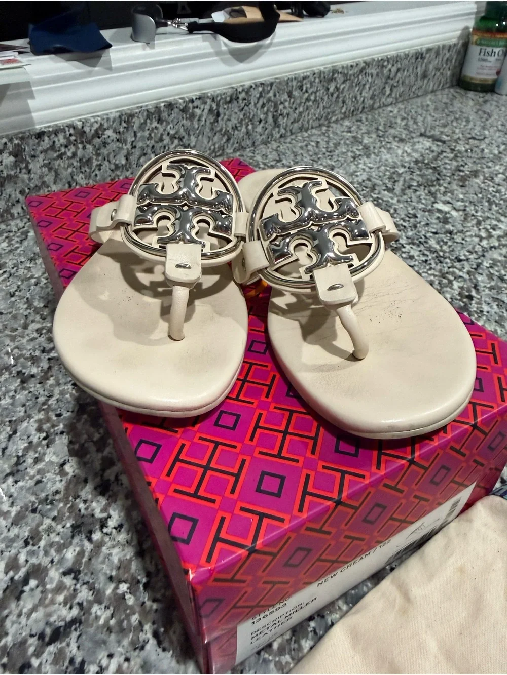 Tory Burch Miller Sandals – New Cream – Size 6.5